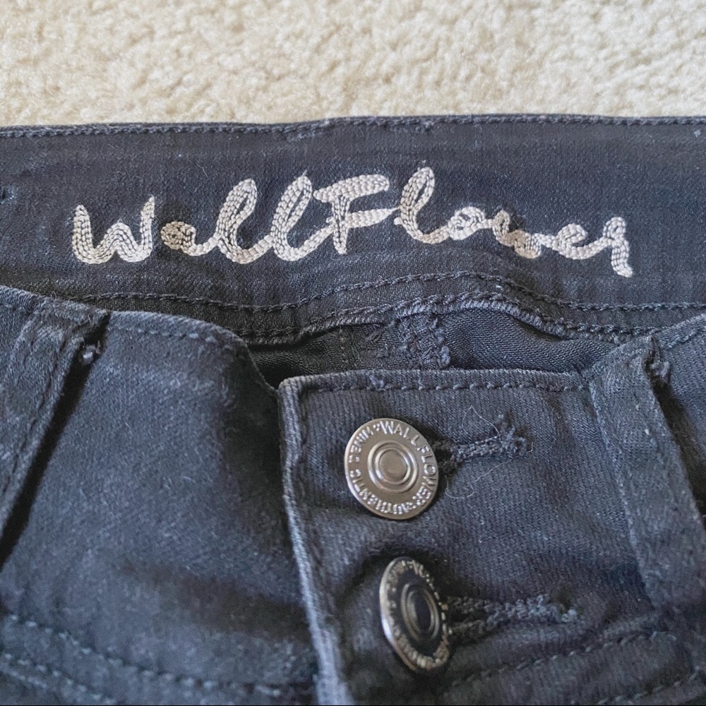 WALLFLOWER | Denim Black Frayed Jeans - Picture 8 of 9